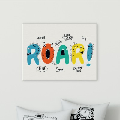 Roar!! Παιδικά Πίνακες σε καμβά 57 x 40 cm (36011)