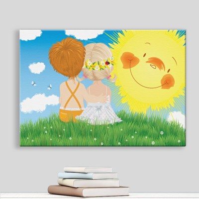 Παιδιά κάτω από τον ήλιο Παιδικά Πίνακες σε καμβά 40 x 60 cm (10339)