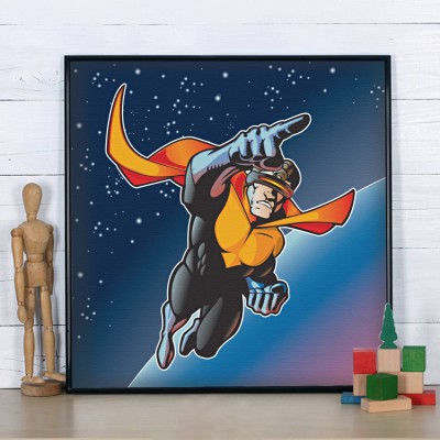 Σούπερ Ήρωας Παιδικά Πίνακες σε καμβά 50 x 50 cm
