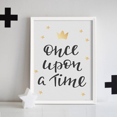 Once upon a time Παιδικά Πίνακες σε καμβά 56 x 45 cm