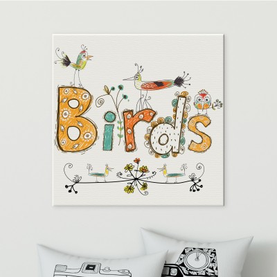 Πουλιά Παιδικά Πίνακες σε καμβά 50 x 50 cm (35612)
