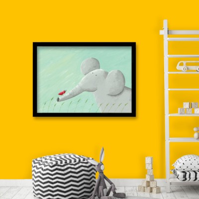 Ελεφαντάκι Παιδικά Πίνακες σε καμβά 38 x 60 cm