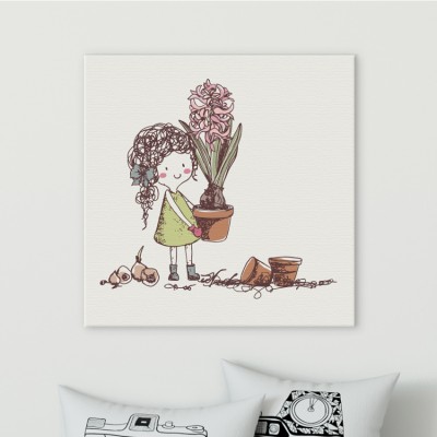 Φύτεμα βολβών Παιδικά Πίνακες σε καμβά 50 x 50 cm