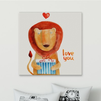 Σε αγαπώ Παιδικά Πίνακες σε καμβά 55 x 55 cm