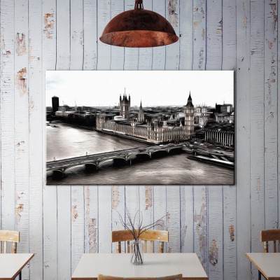 Thames River Πόλεις – Ταξίδια Πίνακες σε καμβά 37 x 60 cm