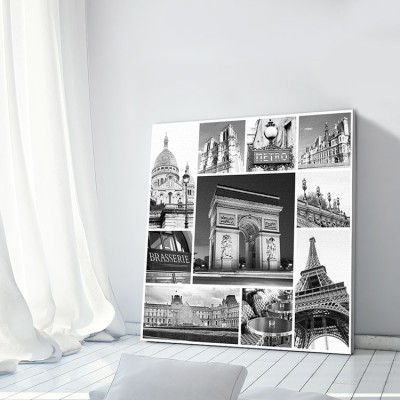 Εικόνες από το Παρίσι Πόλεις – Ταξίδια Πίνακες σε καμβά 50 x 50 cm (15463)