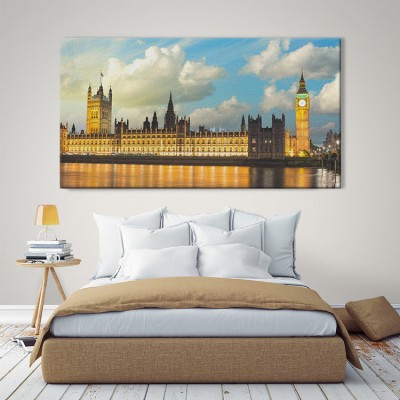 H πόλη του Λονδίνου Πόλεις – Ταξίδια Πίνακες σε καμβά 37 x 69 cm (15465)
