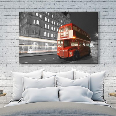 Λεωφορείο, Λονδίνο Πόλεις – Ταξίδια Πίνακες σε καμβά 41 x 62 cm (18661)