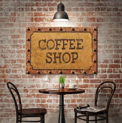 Coffee Shop Φαγητό Πίνακες σε καμβά 40 x 60 cm (37892)
