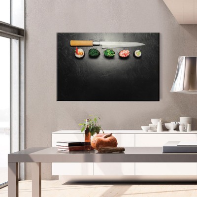 Sushi Φαγητό Πίνακες σε καμβά 40 x 60 cm (37908)