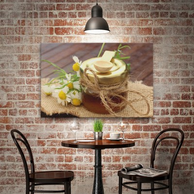 Χαμομήλι με μέλι Φαγητό Πίνακες σε καμβά 40 x 60 cm (10005)