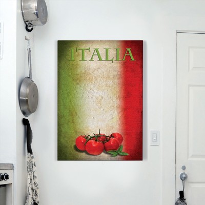 Χρώματα Ιταλίας Φαγητό Πίνακες σε καμβά 60 x 40 cm (12830)