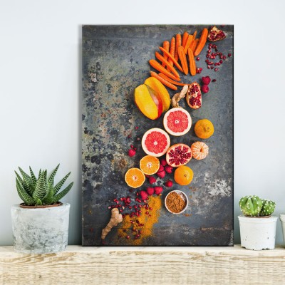 Τροπικά φρούτα Φαγητό Πίνακες σε καμβά 60 x 41 cm