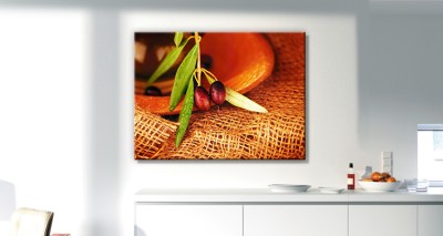 Κλαδί ελιάς Φαγητό Πίνακες σε καμβά 45 x 60 cm