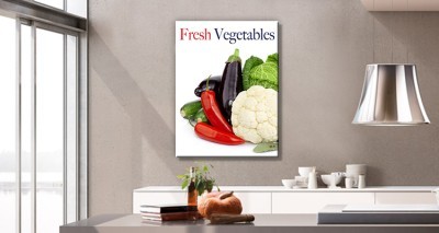 Φρέσκα λαχανικά Φαγητό Πίνακες σε καμβά 56 x 42 cm (12850)