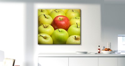 Φρέσκα μήλα Φαγητό Πίνακες σε καμβά 46 x 55 cm