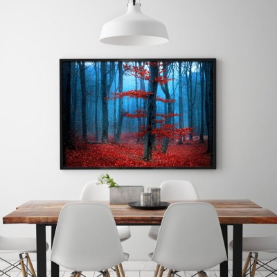 Κόκκινα Φύλλα Φύση Πίνακες σε καμβά 39 x 60 cm (37840)