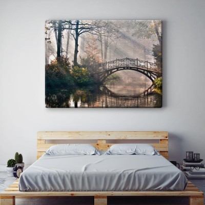 Παλιά γέφυρα Φύση Πίνακες σε καμβά 40 x 60 cm (10282)