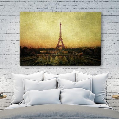 Παρίσι, vintage Vintage Πίνακες σε καμβά 40 x 60 cm (12547)