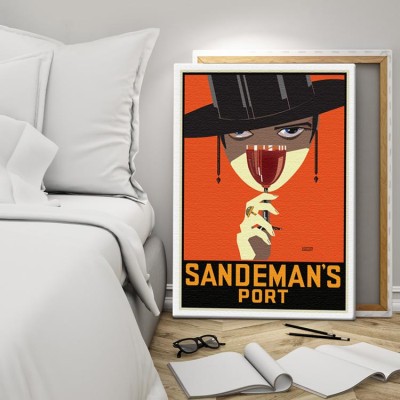 Παλιά πόστερς Sandeman’s Port Vintage Πίνακες σε καμβά 65 x 45 cm (9048)