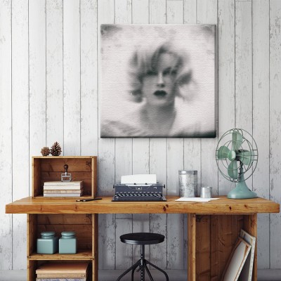 Πορτρέτο γυναίκας Vintage Πίνακες σε καμβά 50 x 50 cm