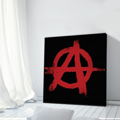 Αναρχία Street art Πίνακες σε καμβά 50 x 50 cm