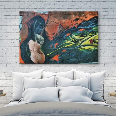 Μεταφυσικό Graffiti Street art Πίνακες σε καμβά 43 x 65 cm
