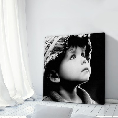 Βλέμμα μικρού παιδιού Άνθρωποι Πίνακες σε καμβά 50 x 50 cm (12648)