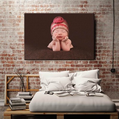 Χαριτωμένο μωρό Άνθρωποι Πίνακες σε καμβά 40 x 60 cm (12660)