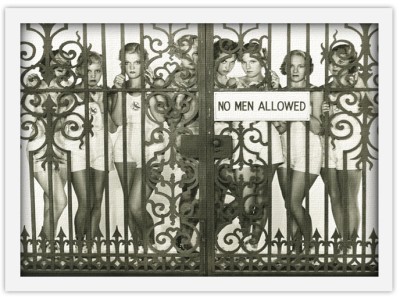 No men allowed Άνθρωποι Πίνακες σε καμβά 30 x 20 εκ.