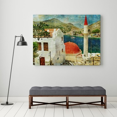 Καστελόριζο (Ελλάδα, Δωδεκάνησα) Ελλάδα Πίνακες σε καμβά 80 x 120 cm (21415)