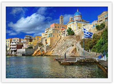 Σύρος, Ελλάδα Ελλάδα Πίνακες σε καμβά 30 x 20 εκ.