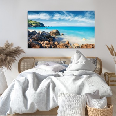 Αβάλι. Λευκάδα Ελλάδα Πίνακες σε καμβά 45 x 80 cm