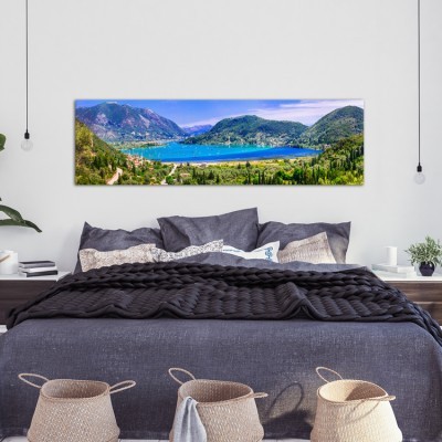 Νυδρί, Λευκάδα Ελλάδα Πίνακες σε καμβά 41 x 140 cm
