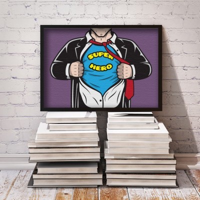 Άνθρωπος- υπέρ ήρωας Κόμικς Πίνακες σε καμβά 42 x 60 cm (12610)