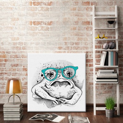 Βάτραχος Κόμικς Πίνακες σε καμβά 50 x 50 cm