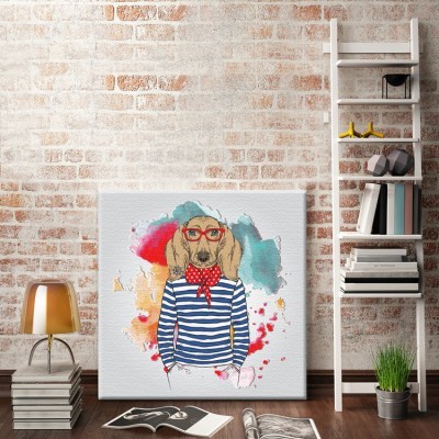 Σκύλος Κόμικς Πίνακες σε καμβά 50 x 50 cm