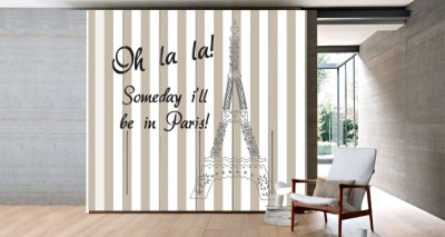 Oh la la! Φράσεις Αυτοκόλλητα ντουλάπας 61 x 185 cm