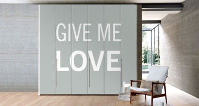 Give me Love Φράσεις Αυτοκόλλητα ντουλάπας 65 x 185 cm (14237)