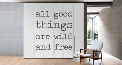 All good things Φράσεις Αυτοκόλλητα ντουλάπας 65 x 185 cm (14238)