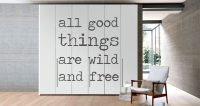 All good things Φράσεις Αυτοκόλλητα ντουλάπας 61 x 185 cm