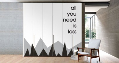 All you need Φράσεις Αυτοκόλλητα ντουλάπας 61 x 185 cm
