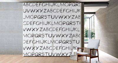 Alphabet Φράσεις Αυτοκόλλητα ντουλάπας 61 x 185 cm