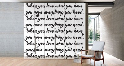 When you love.. Φράσεις Αυτοκόλλητα ντουλάπας 61 x 185 cm