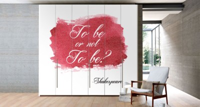To be or not… Φράσεις Αυτοκόλλητα ντουλάπας 61 x 185 cm