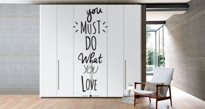 You must do … Φράσεις Αυτοκόλλητα ντουλάπας 65 x 185 cm (14253)