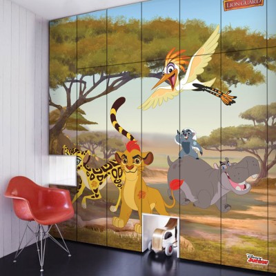 Ο Κίων και οι φίλοι του, Lion Guard! Παιδικά Αυτοκόλλητα ντουλάπας 100 x 100 εκ.