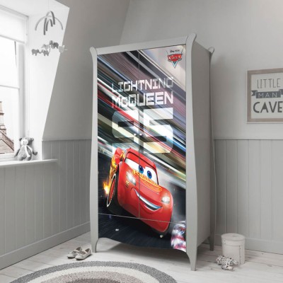 Lightning McQueen, 95! Παιδικά Αυτοκόλλητα ντουλάπας 100 x 100 εκ.