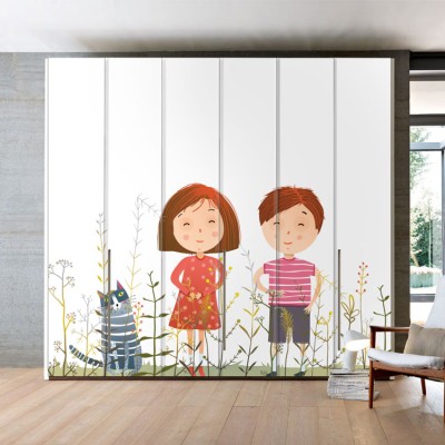 Happy Together! Παιδικά Αυτοκόλλητα ντουλάπας 61 x 185 cm