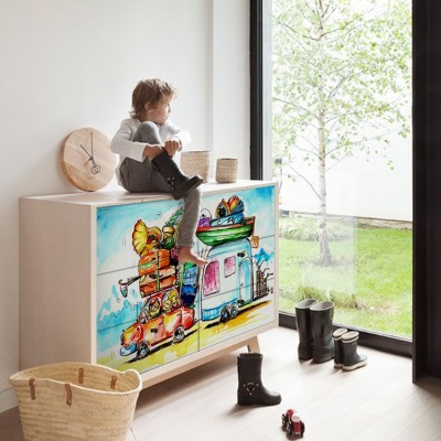 Εκδρομή Παιδικά Αυτοκόλλητα ντουλάπας 61 x 185 cm (36222)